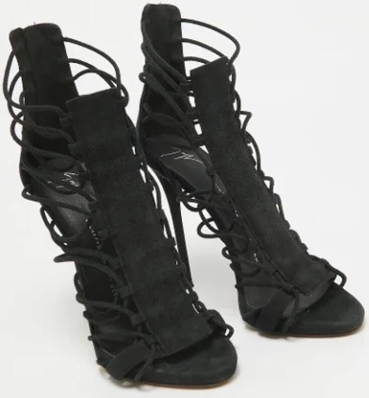 Giuseppe Zanotti Pre-owned Suede sandals Black Dames