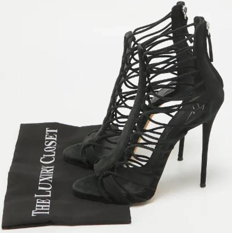 Giuseppe Zanotti Pre-owned Suede sandals Black Dames