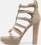 Giuseppe Zanotti Pre-owned Suede sandals Gray Dames - Thumbnail 2