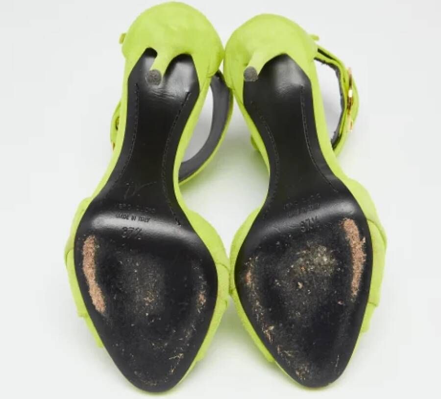 Giuseppe Zanotti Pre-owned Suede sandals Green Dames