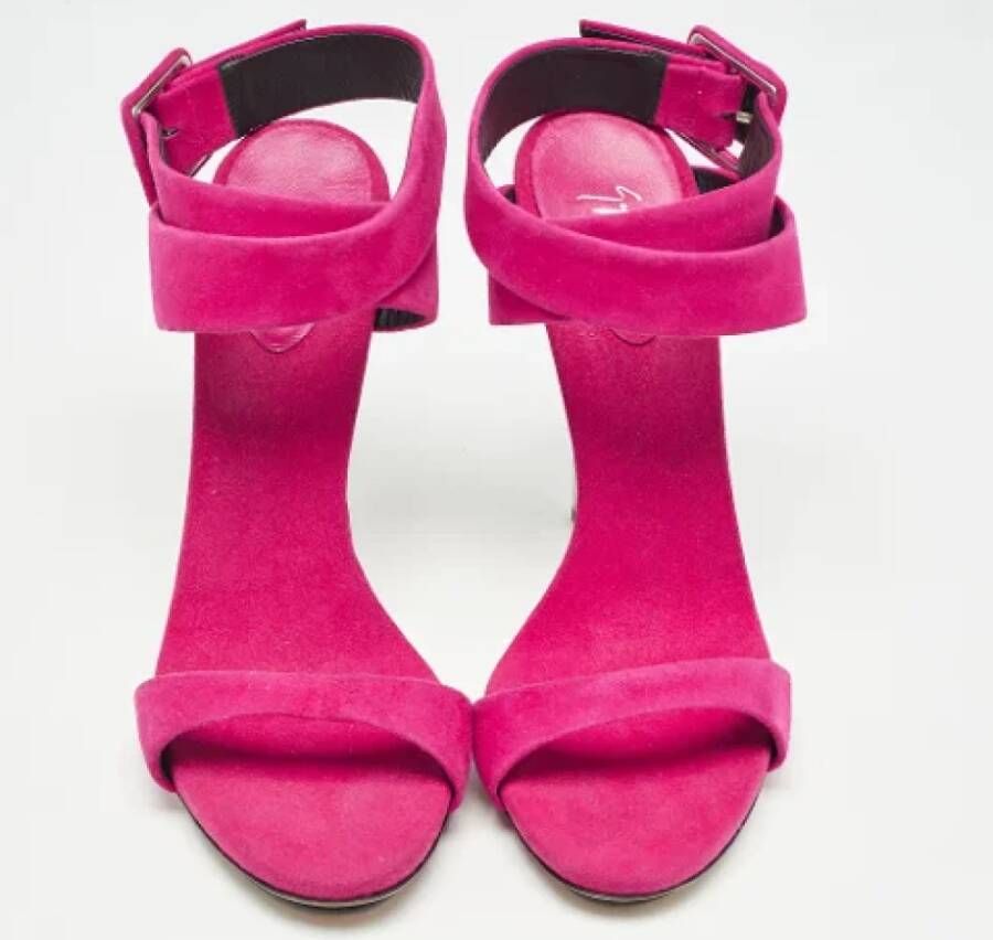 Giuseppe Zanotti Pre-owned Suede sandals Pink Dames