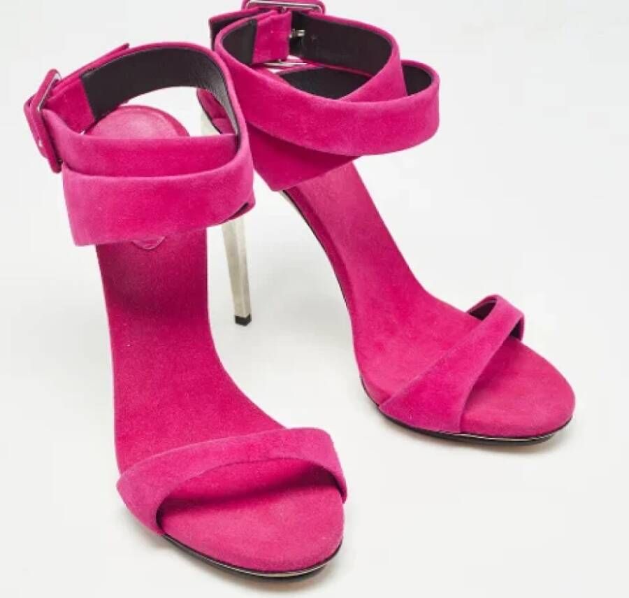 Giuseppe Zanotti Pre-owned Suede sandals Pink Dames