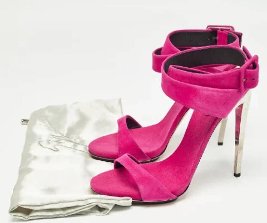 Giuseppe Zanotti Pre-owned Suede sandals Pink Dames