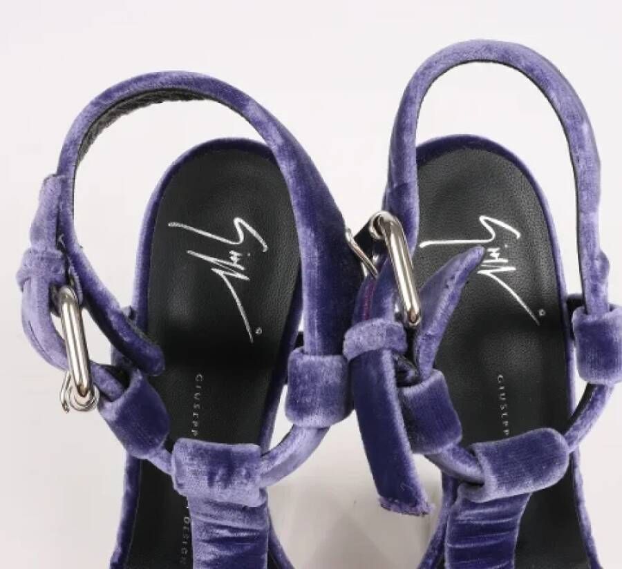 Giuseppe Zanotti Pre-owned Suede sandals Purple Dames