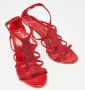 Giuseppe Zanotti Pre-owned Suede sandals Red Dames - Thumbnail 4