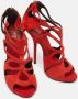 Giuseppe Zanotti Pre-owned Suede sandals Red Dames - Thumbnail 4