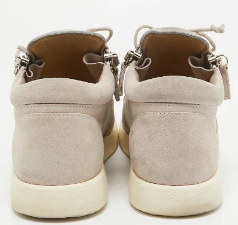 Giuseppe Zanotti Pre-owned Suede sneakers Beige Dames