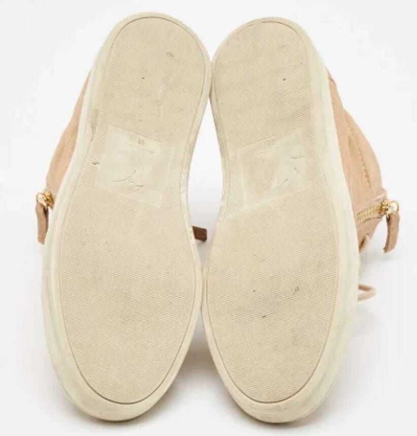 Giuseppe Zanotti Pre-owned Suede sneakers Beige Dames