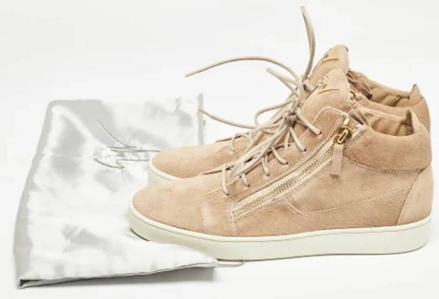 Giuseppe Zanotti Pre-owned Suede sneakers Brown Heren