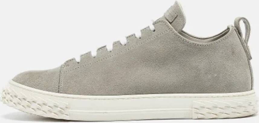 Giuseppe Zanotti Pre-owned Suede sneakers Gray Heren