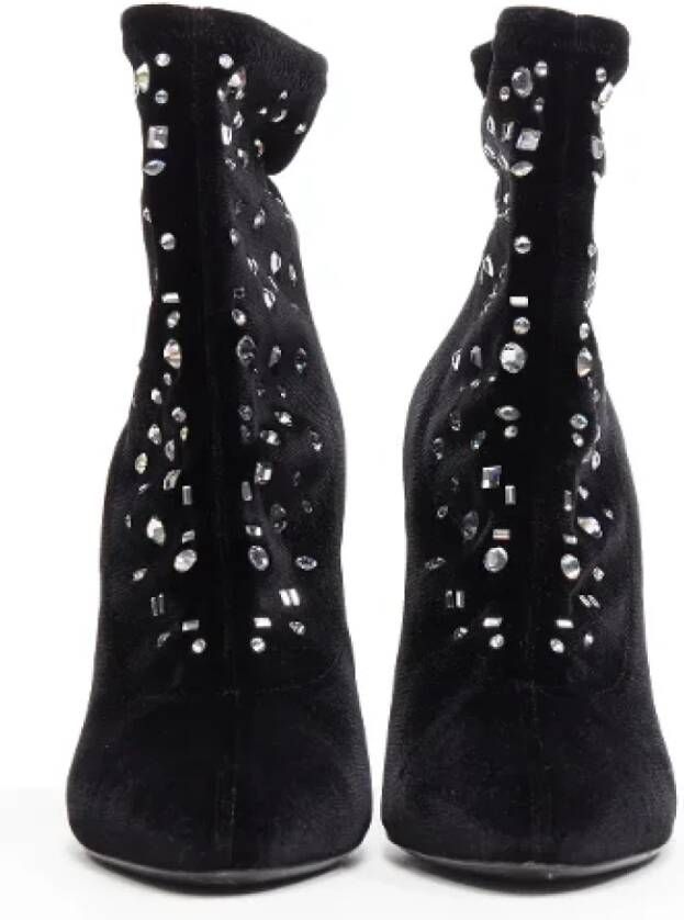 Giuseppe Zanotti Pre-owned Velvet boots Black Dames