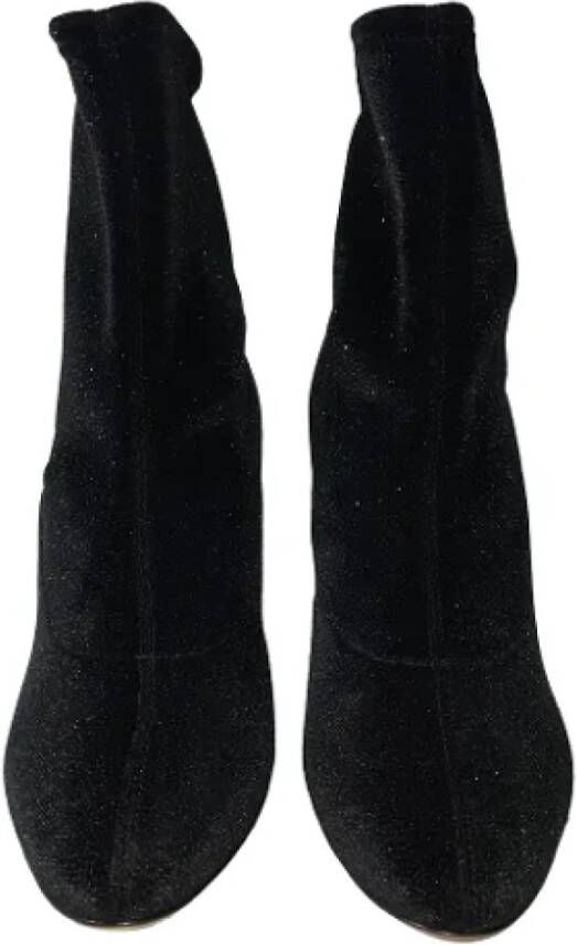 Giuseppe Zanotti Pre-owned Velvet boots Black Dames