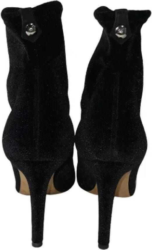 Giuseppe Zanotti Pre-owned Velvet boots Black Dames