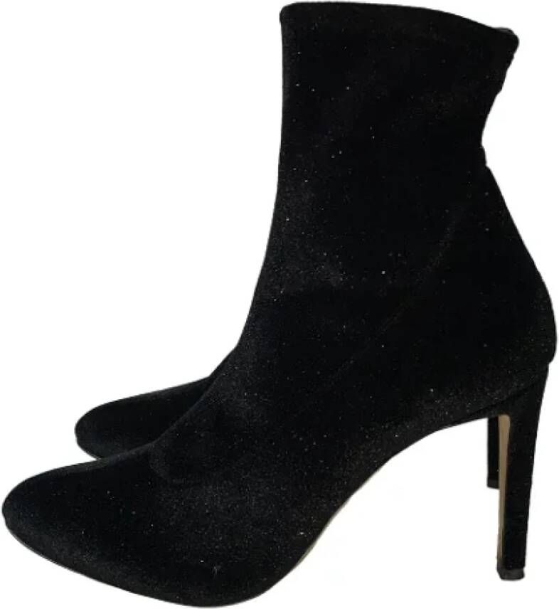 Giuseppe Zanotti Pre-owned Velvet boots Black Dames