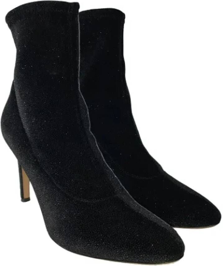 Giuseppe Zanotti Pre-owned Velvet boots Black Dames