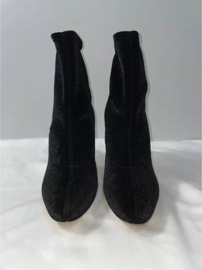 Giuseppe Zanotti Pre-owned Velvet boots Black Dames