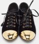 Giuseppe Zanotti Pre-owned Velvet flats Black Dames - Thumbnail 2