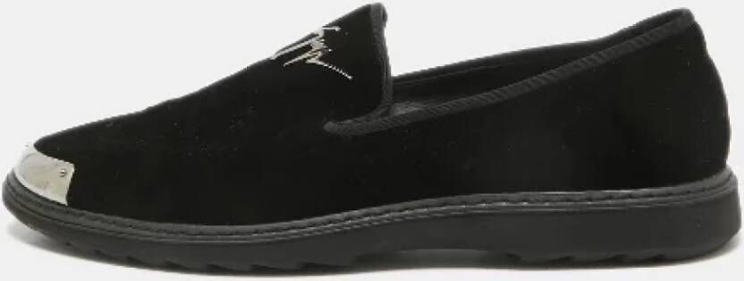 Giuseppe Zanotti Pre-owned Velvet flats Black Heren