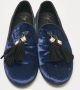 Giuseppe Zanotti Pre-owned Velvet flats Blue Dames - Thumbnail 2