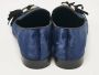 Giuseppe Zanotti Pre-owned Velvet flats Blue Dames - Thumbnail 4