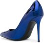 Giuseppe zanotti Blauwe Metallic Leren Pumps met Puntige Neus Blue Dames - Thumbnail 2