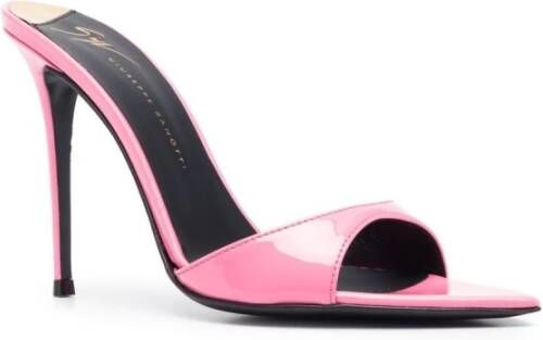 giuseppe zanotti Roze Patent Hoge Hakken Muiltjes Sandalen Pink Dames