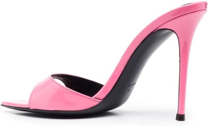 giuseppe zanotti Roze Patent Hoge Hakken Muiltjes Sandalen Pink Dames