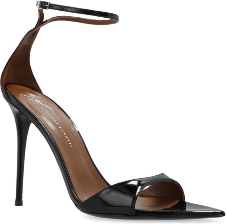 giuseppe zanotti Sandalettes met hak Intrigo Black Dames