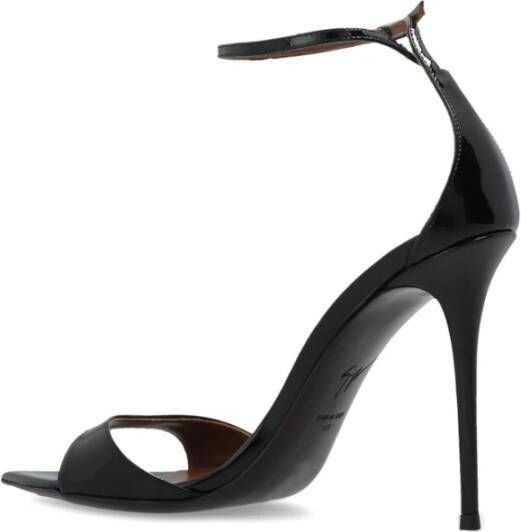 giuseppe zanotti Sandalettes met hak Intrigo Black Dames