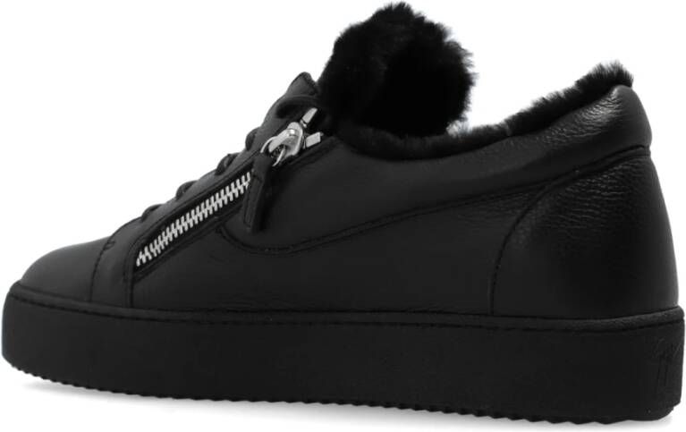 giuseppe zanotti Sneakers met logo Black Heren