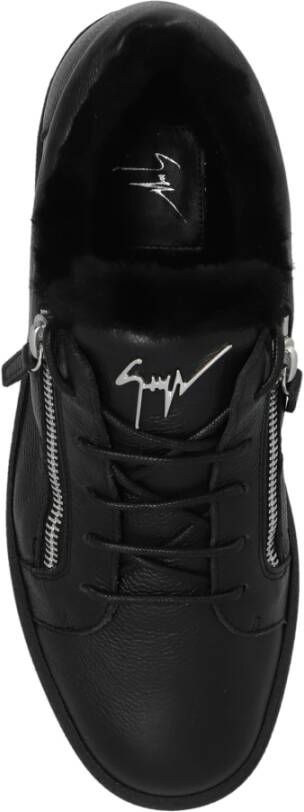 giuseppe zanotti Sneakers met logo Black Heren