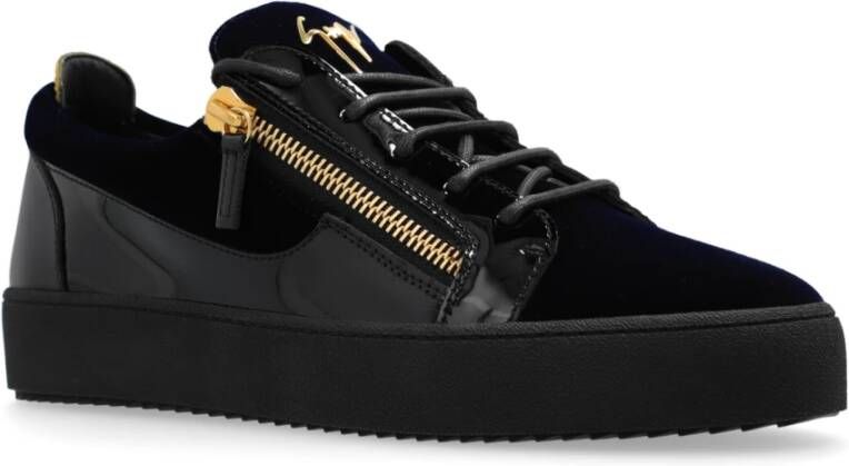 giuseppe zanotti Sneakers met logo Blue Heren