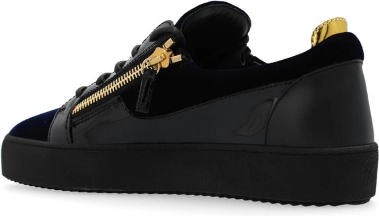 giuseppe zanotti Sneakers met logo Blue Heren