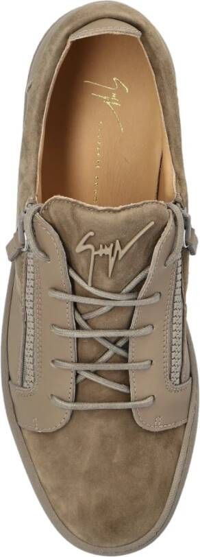 giuseppe zanotti Suede sneakers Beige Heren