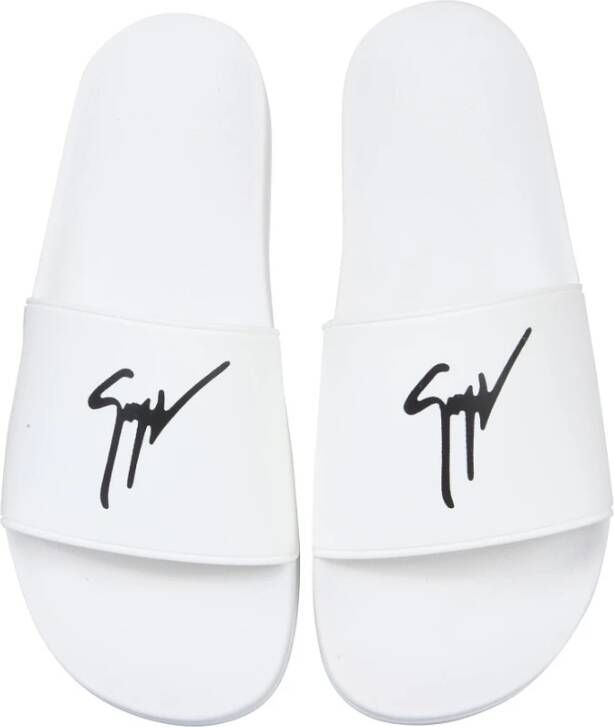 giuseppe zanotti Teenslippers Sliders Wit Heren