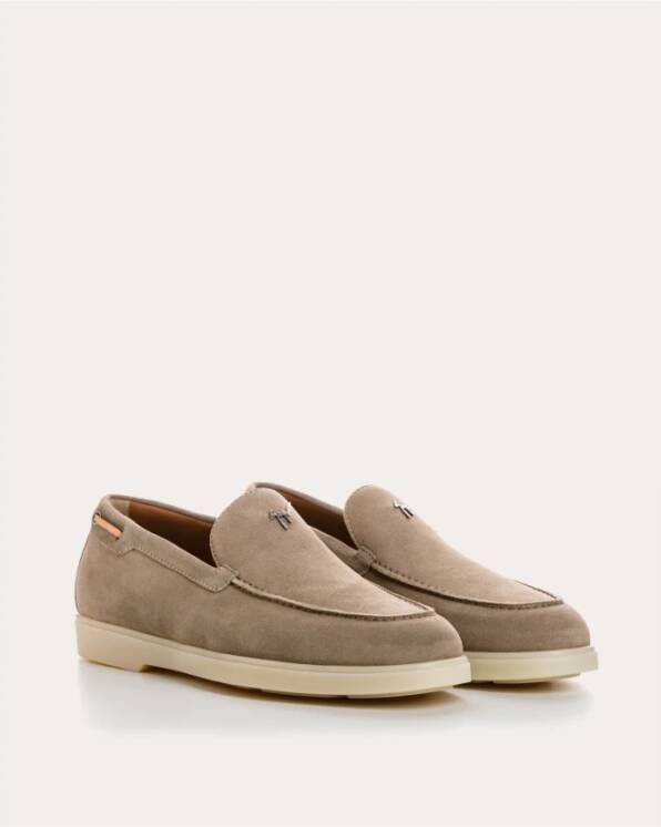 giuseppe zanotti Velours Espadrilles Maui Zilver Details Beige Heren