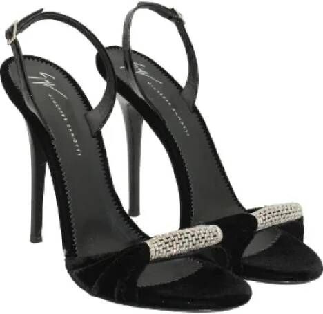 giuseppe zanotti Velvet heels Black Dames