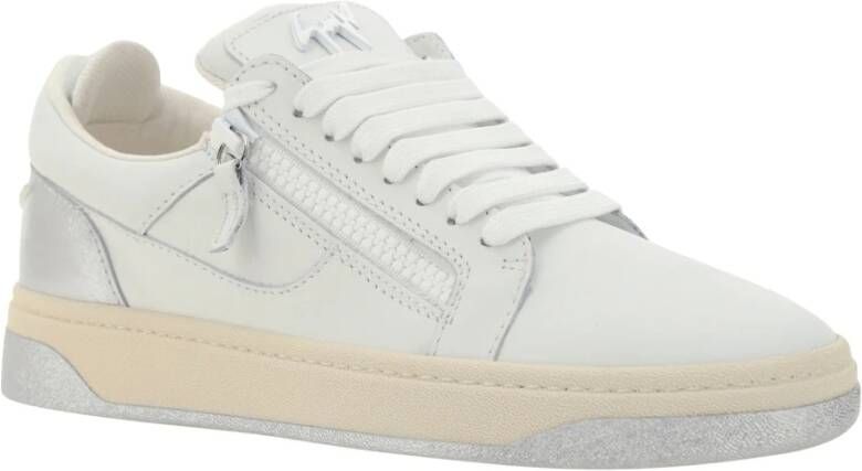 giuseppe zanotti Witte lage sneakers voor mannen White Heren