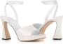 Giuseppe zanotti Witte Leren Hoge Hak Sandalen White Dames - Thumbnail 2