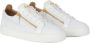 Giuseppe zanotti Witte Leren Sneaker met Zijrits White Heren - Thumbnail 2