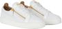 Giuseppe zanotti Witte Signature Sneakers met Gouden Detail White Heren - Thumbnail 2