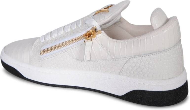 giuseppe zanotti Witte Sneakers Verhoog Stijl Modern Ontwerp White Heren