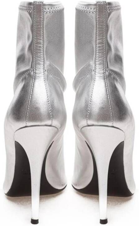 giuseppe zanotti Zilver Metallic Enkellaars Gray Dames