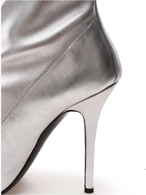 giuseppe zanotti Zilver Metallic Enkellaars Gray Dames