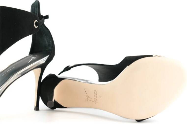 giuseppe zanotti Zilveren ShootingArgento Schoenen Black Dames