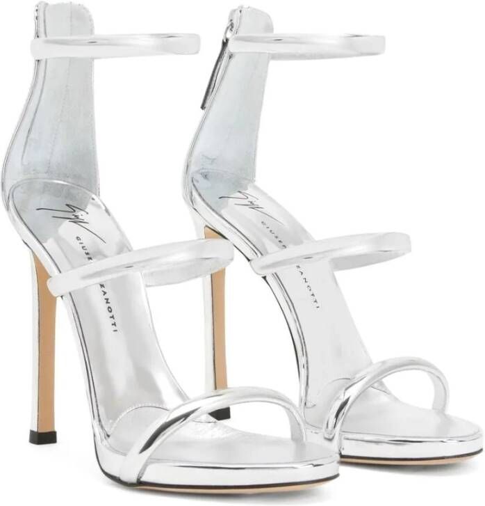 giuseppe zanotti Zwarte elegante open hoge hakken Gray Dames