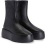 Giuseppe zanotti Zwarte leren Bootie Sneakers met rubberen zool Black Dames - Thumbnail 2