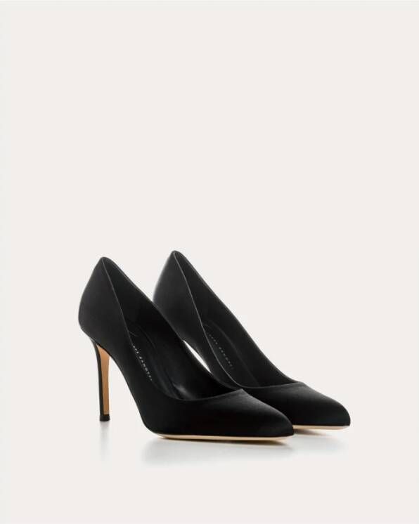 giuseppe zanotti Zwarte Leren Pumps Black Dames