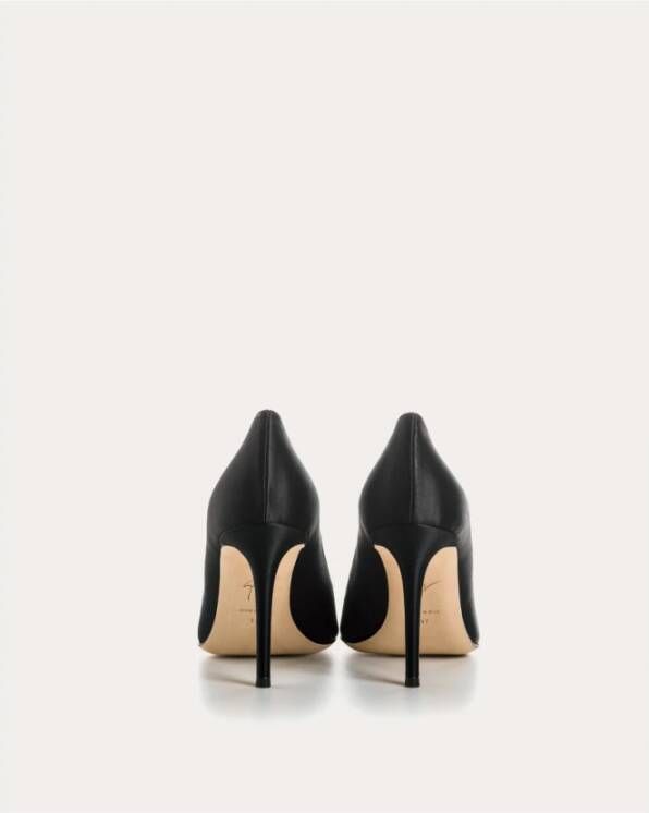 giuseppe zanotti Zwarte Leren Pumps Black Dames