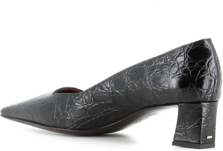 giuseppe zanotti Zwarte leren pumps met hak Black Dames